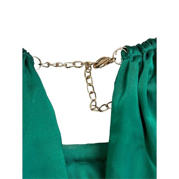 Cache Sleeveless Halter Neck Mini Cocktail Dress Womens Emerald Green Size 0 - Picture 7 of 8